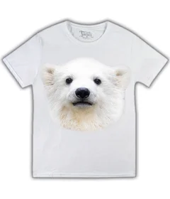 медведь 3д на белой